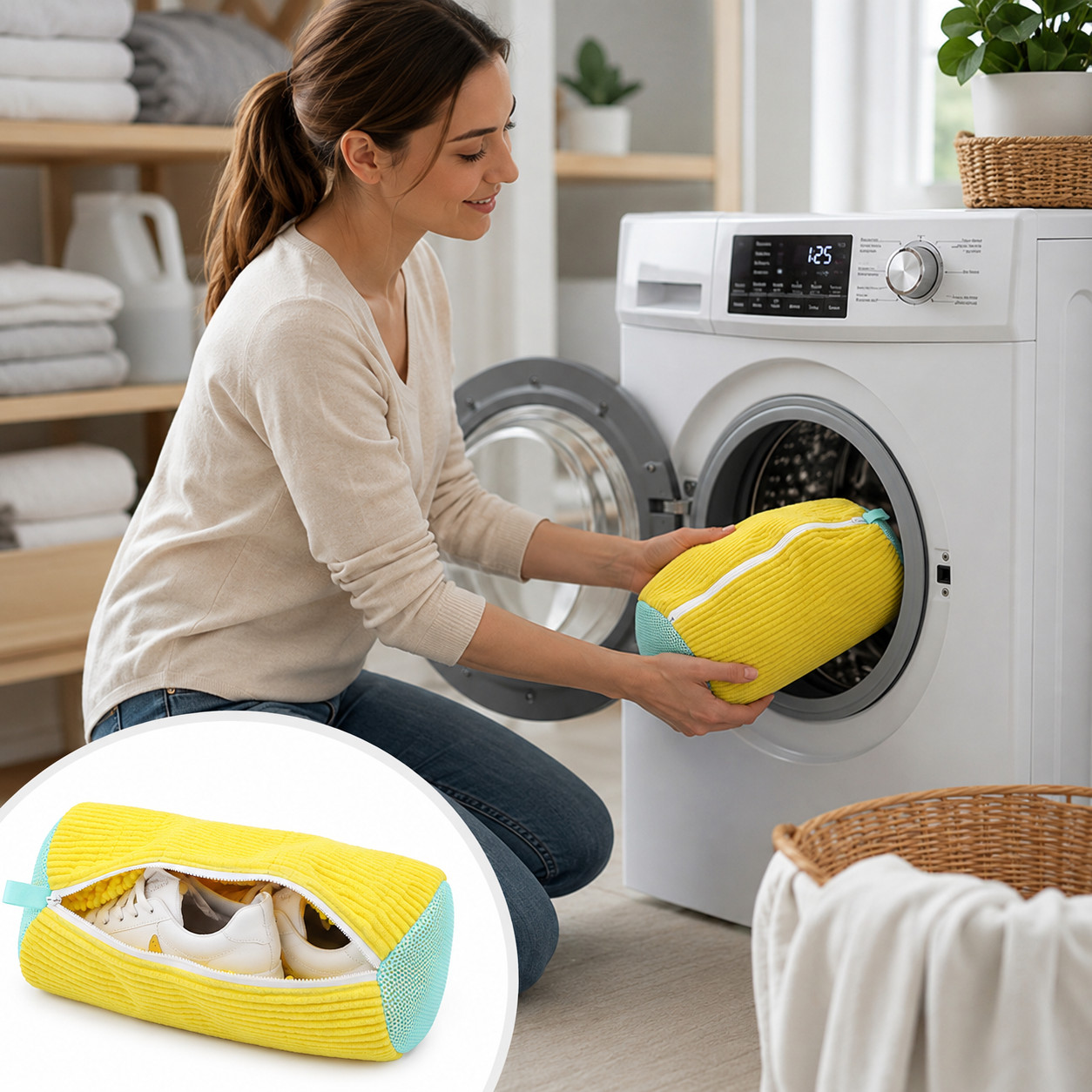 Microfiber Shoe Washing Bag 15.35″/39cm