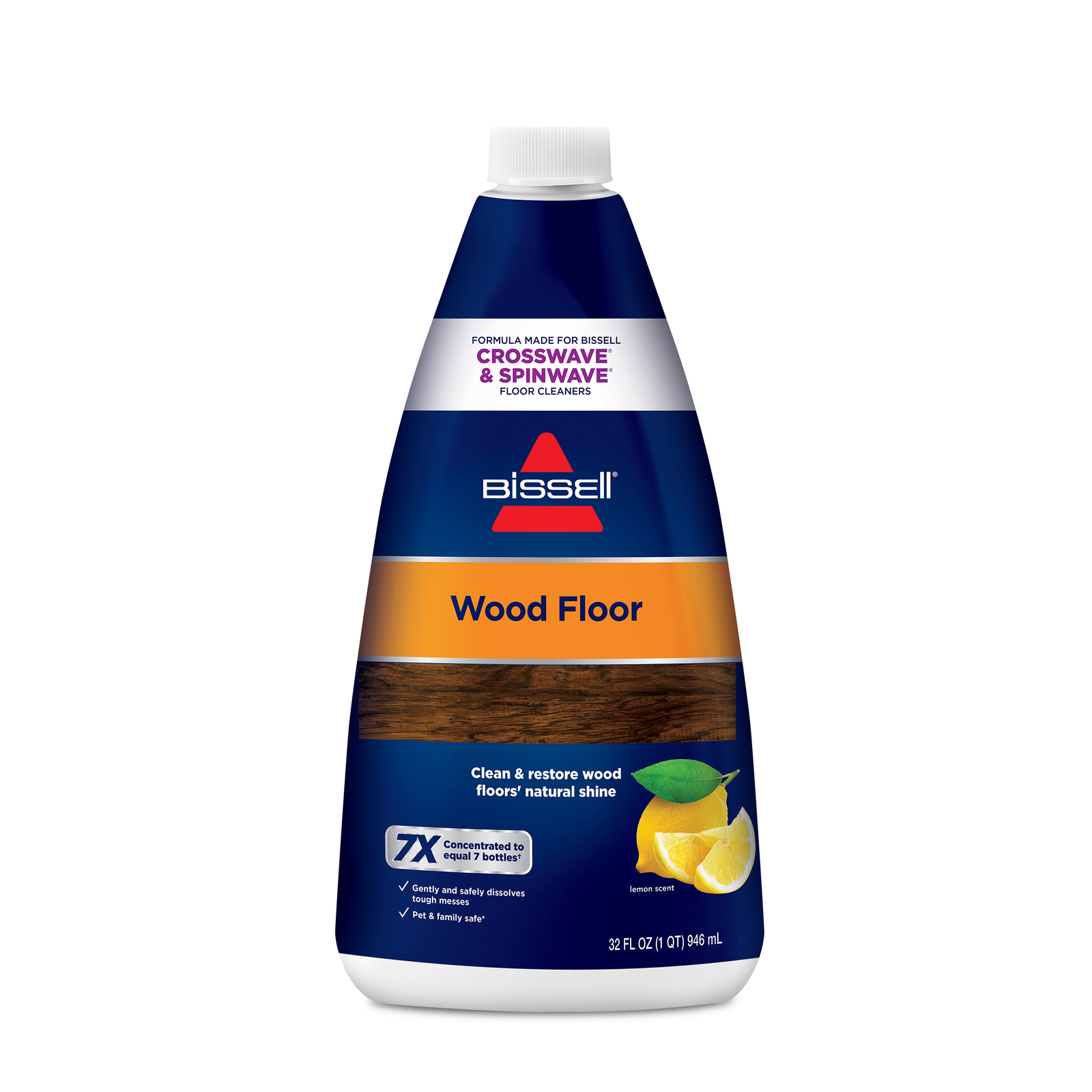 BISSELL Wood Floor Formula for CrossWave & SpinWave – 32oz bottle| 1929