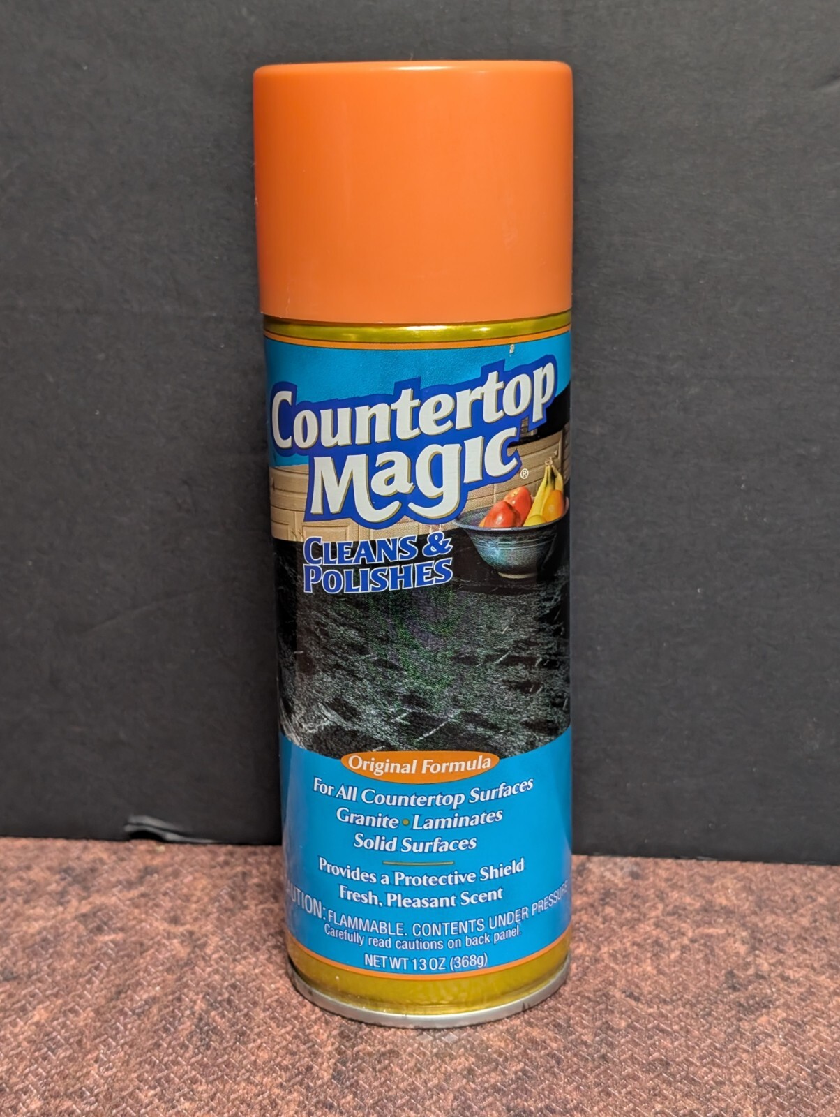 Original Countertop Magic *Full Can* Aerosol Spray Cleans Polishes 13 oz Vintage
