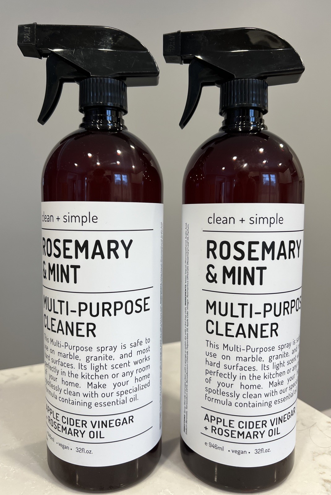 CLEAN + SIMPLE ~ ROSEMARY MINT Kitcchen Multi-purpose Cleaner Odor Deodorizer