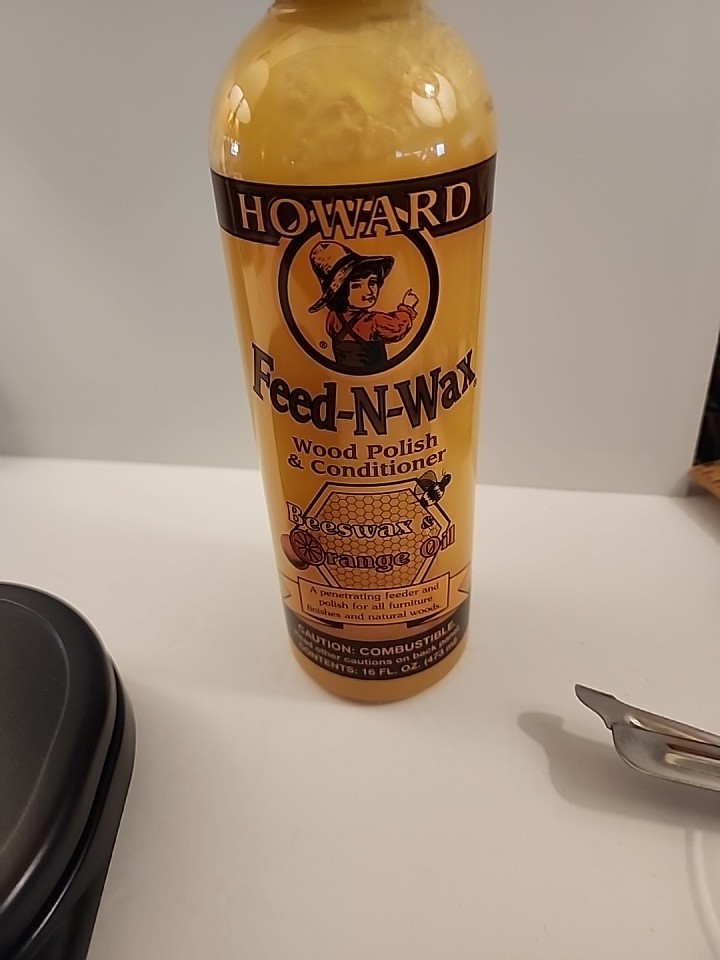 Howard Feed-N-Wax Wood Polish & Conditioner 15.7oz of 16oz OPEN/USED