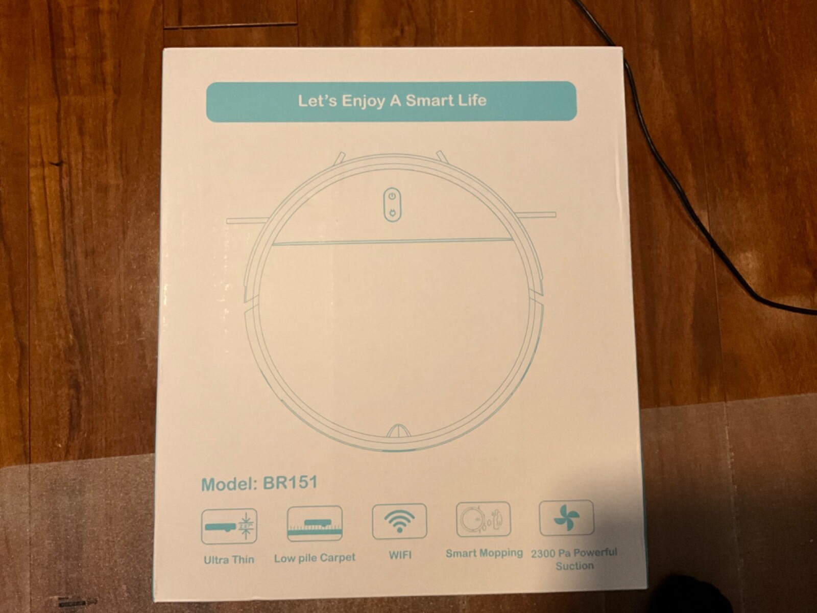 MAMNV BR151 Robot Vacuum and Mop Combo Smart Vacuum Cleaner-Black