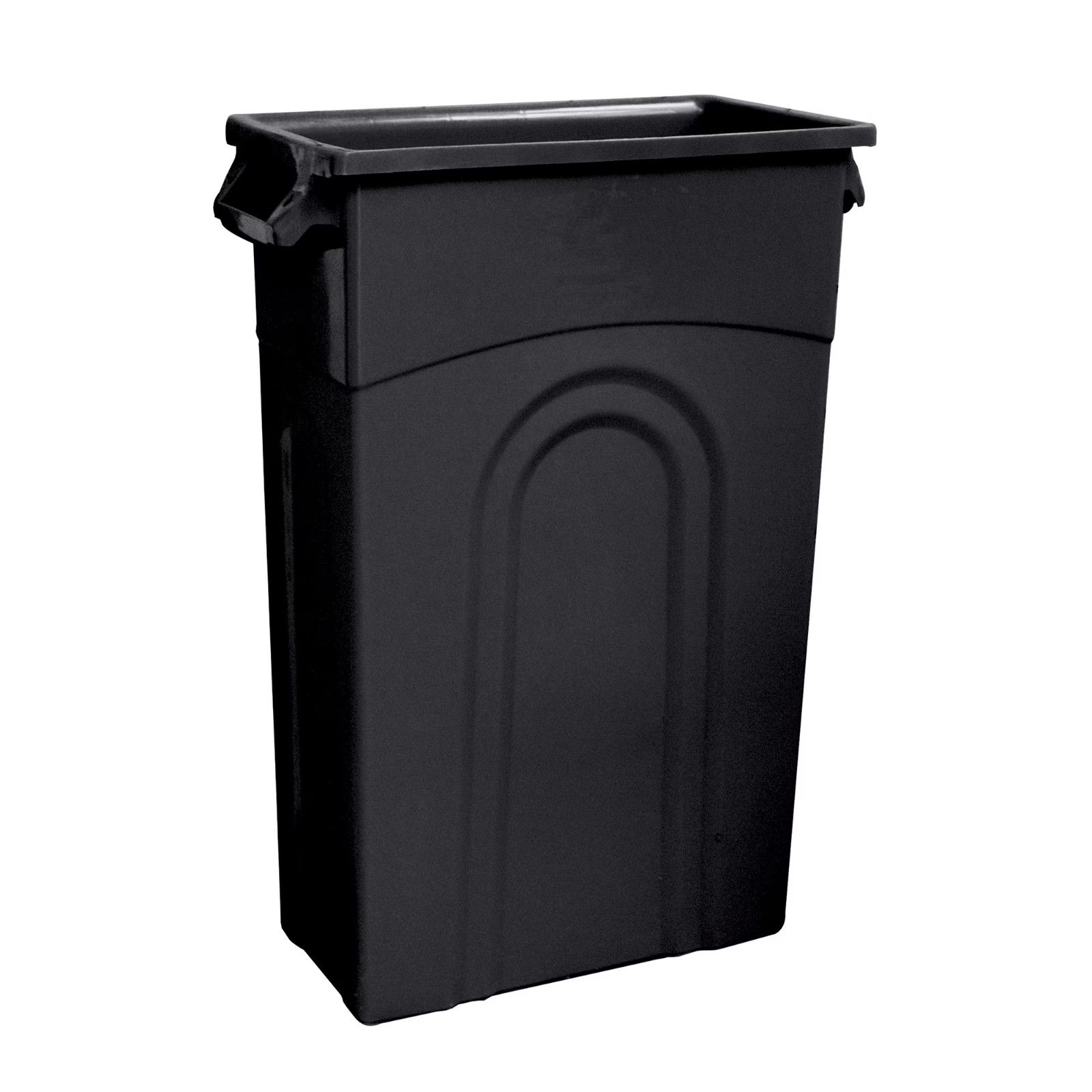 2Pack Hyper Tough 23 Gallon Heavy Duty Highboy Garbage Container Black Trash Can