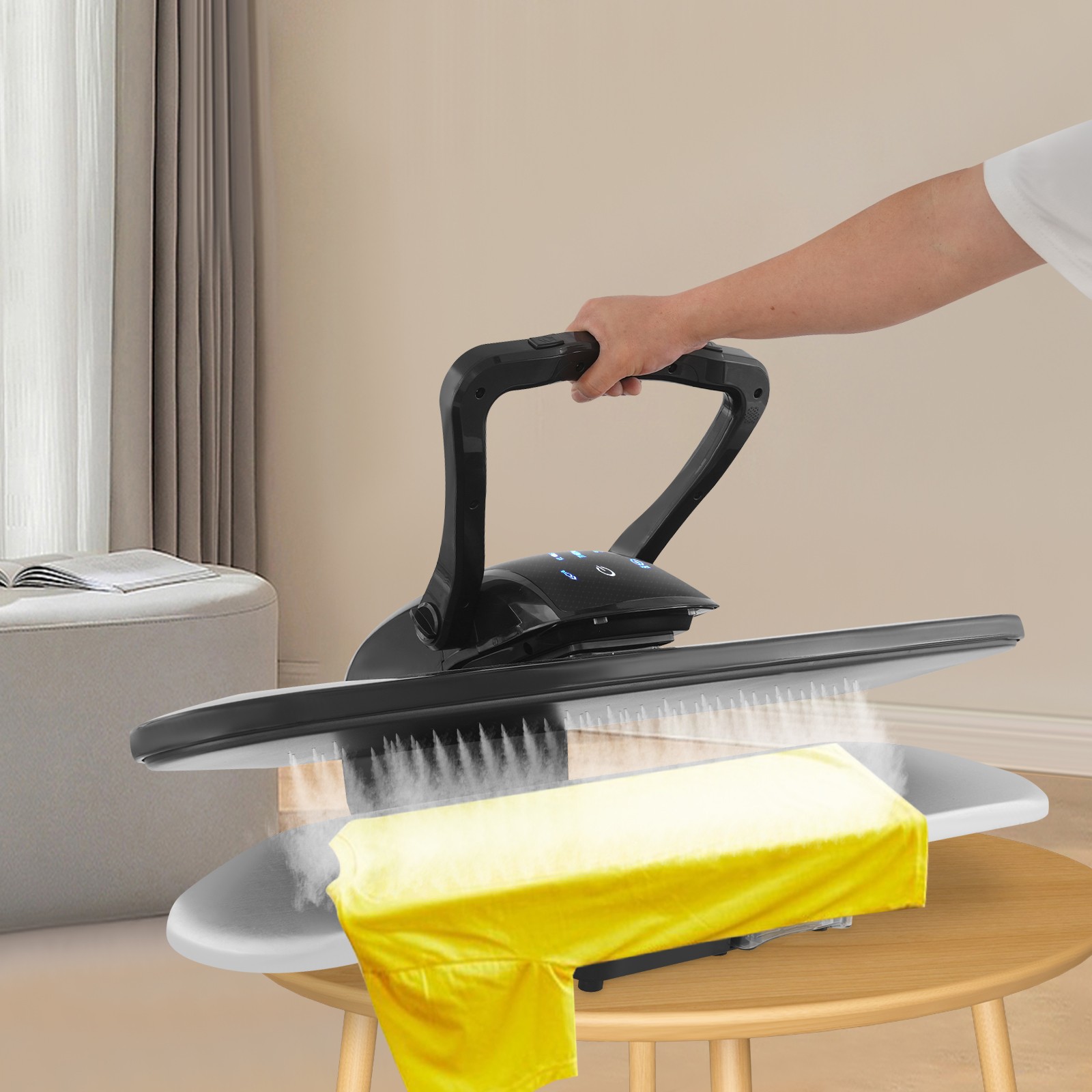 1600W 36″ Tabletop Intelligent Steam Press Iron Machine W/1000ml Water Reservoir