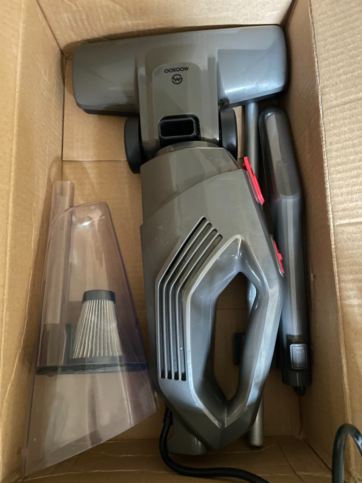 Moosoo Stick Vacuum Cleaner, Lightweight mop Corded clean for Hard Floor Carpet