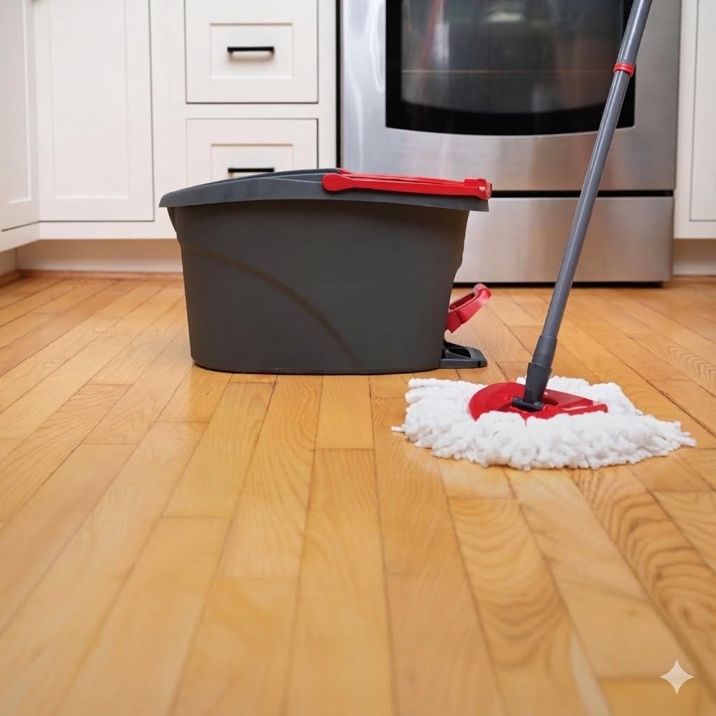 EasyWring Microfiber Spin Mop, Bucket Floor Cleaning System