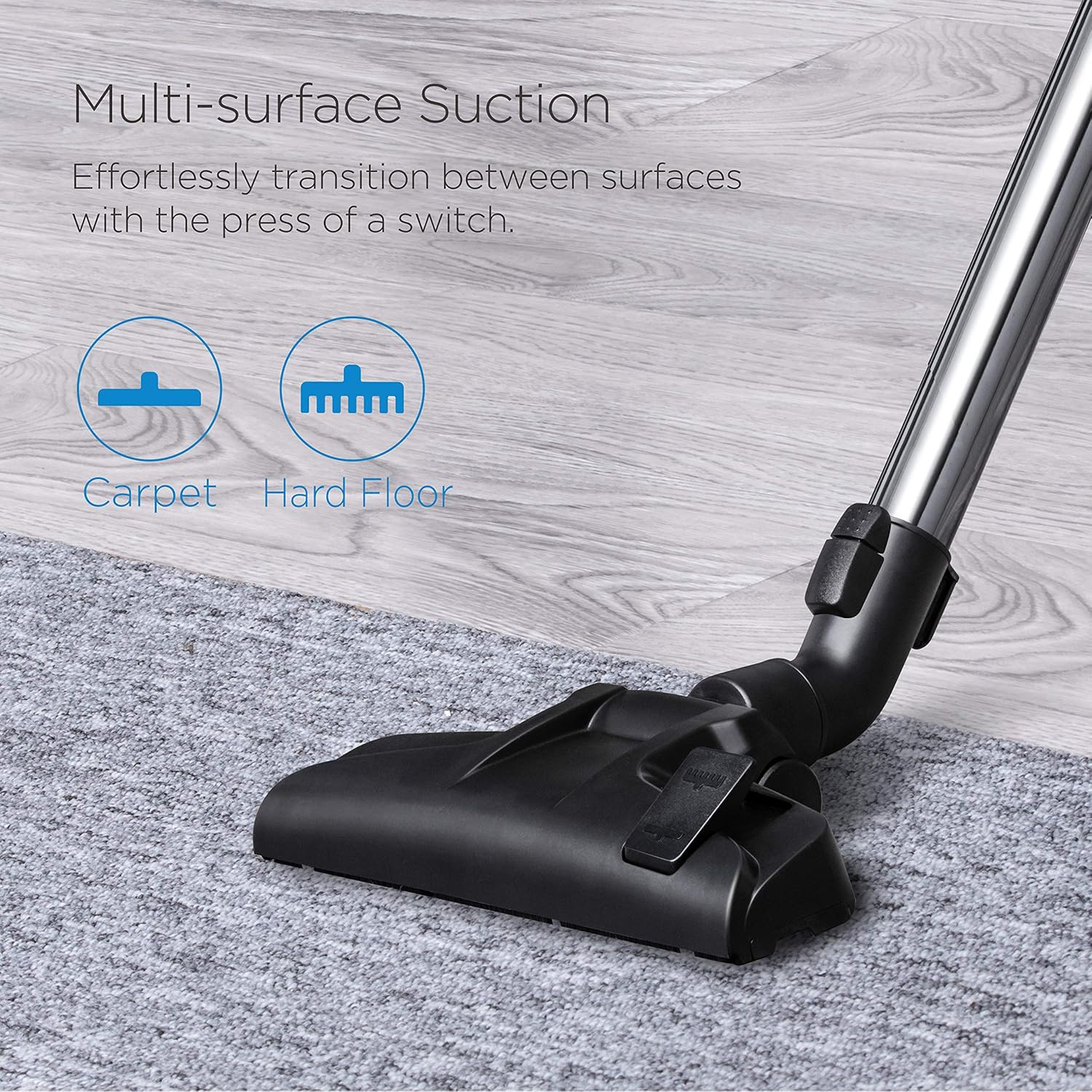 Eureka Bagless Canister Vacuum Cleaner, Lightweight Vac for Carpets and Hard Flo