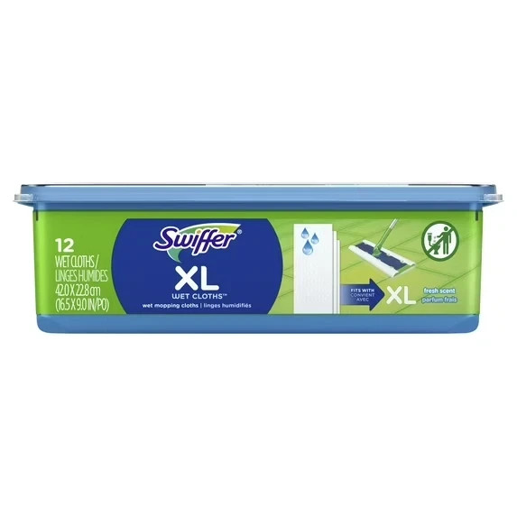 Swiffer Sweeper XL Wet Pad Refills, Open Window Fresh 12 Ct