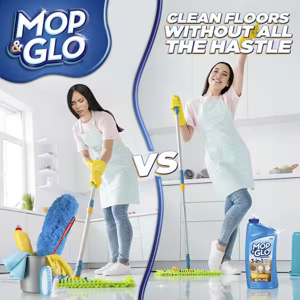 Mop and Glo Professional Multi-Surface Floor Cleaner – 64 oz. (2-Pack) NEW