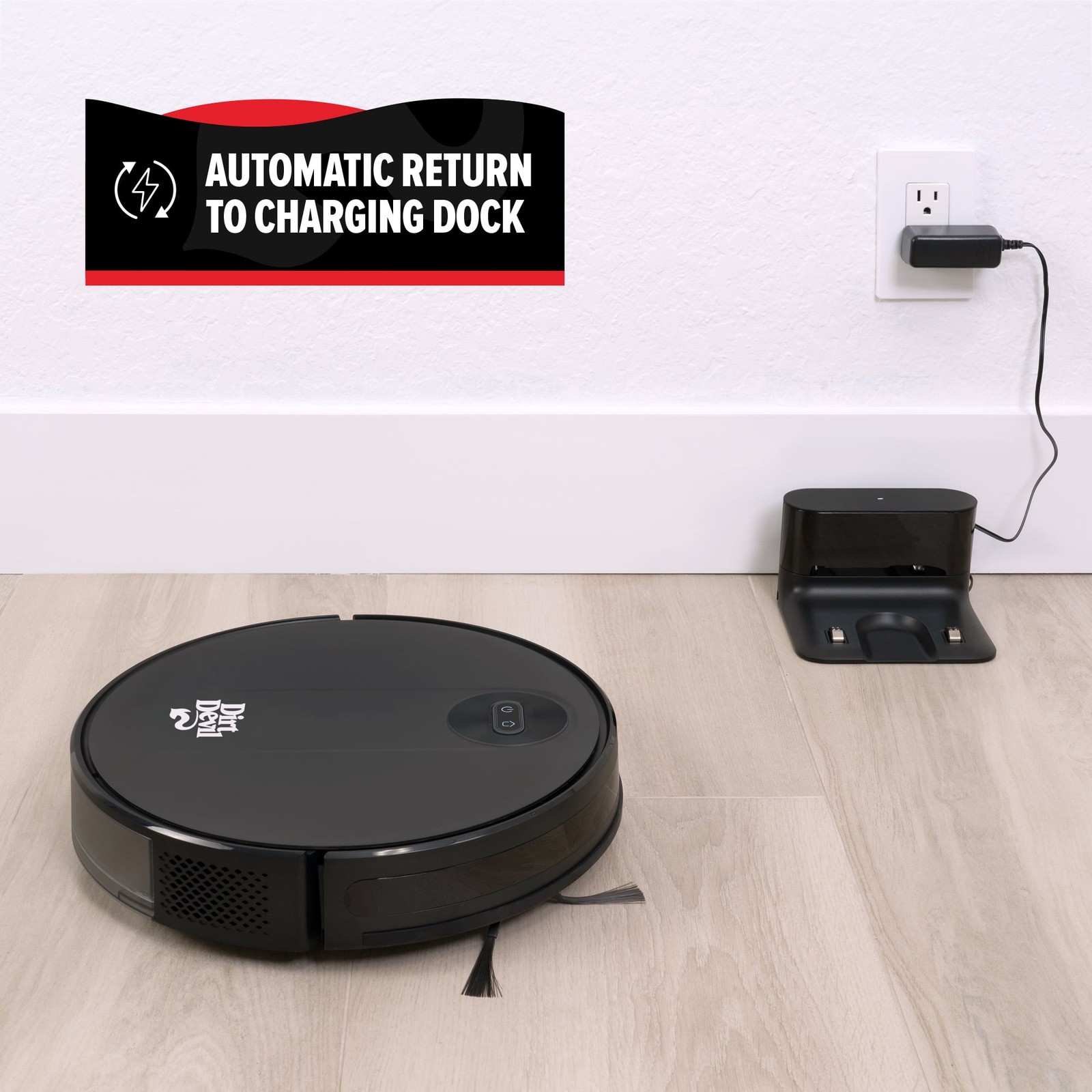 Robot Vacuum Cleaner W/ Gyroscope Zig Zag Navigation Wi-Fi App Control 110 Min