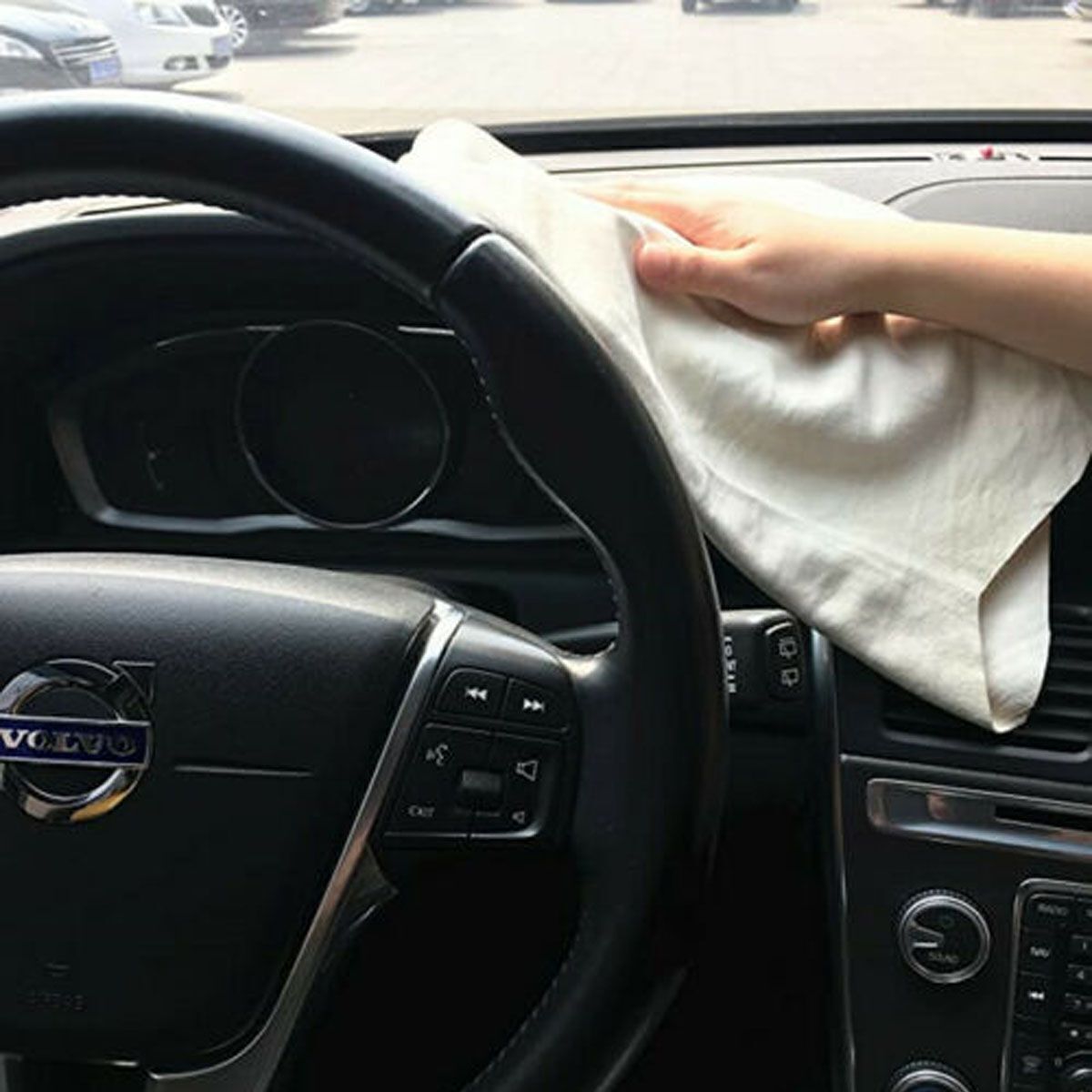 Natural Chamois Leather Car Cleaning Cloth Washing Absorbent Drying Shammy Towel
