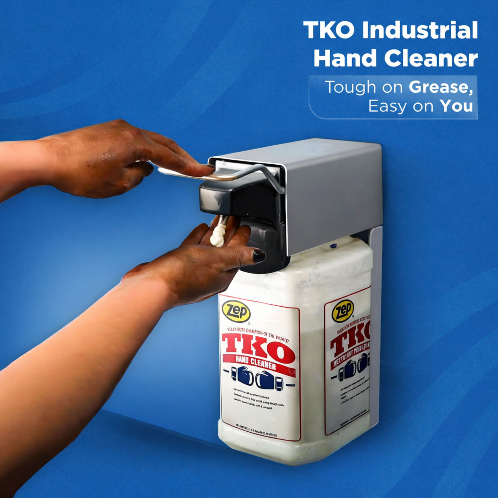 Zep TKO Heavy-Duty Industrial Hand Cleaner – 1 Gallon (Case of 2) – ECR548242