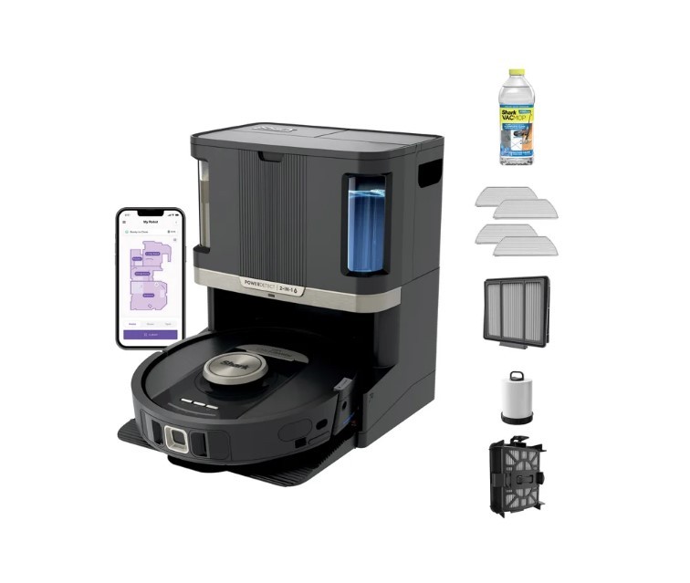 SHARK POWERDETECT 2-IN-1 ROBOT VACUUM & MOP WITH SELF-CLEANING – Scratch & Dent