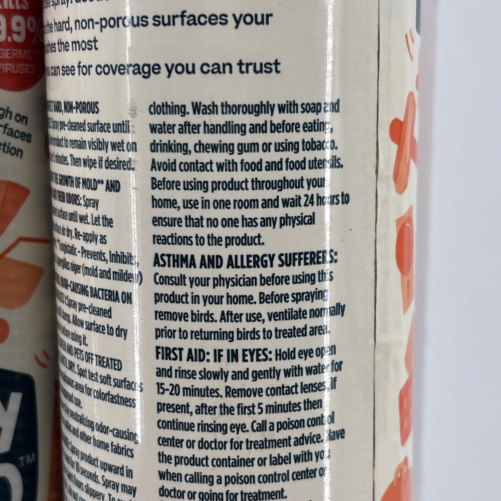 Lot Of 3 Family Guard Disinfectant Spray Citrus Scent 17.5 OZ Each