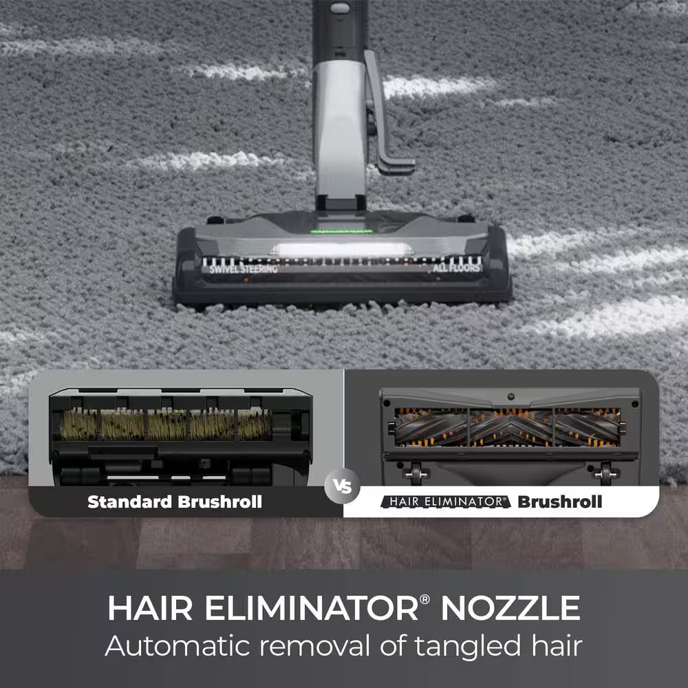 POP-N-GO Bagged Corded HEPA Multisurface Gray Canister Vacuum with Hair Eliminat