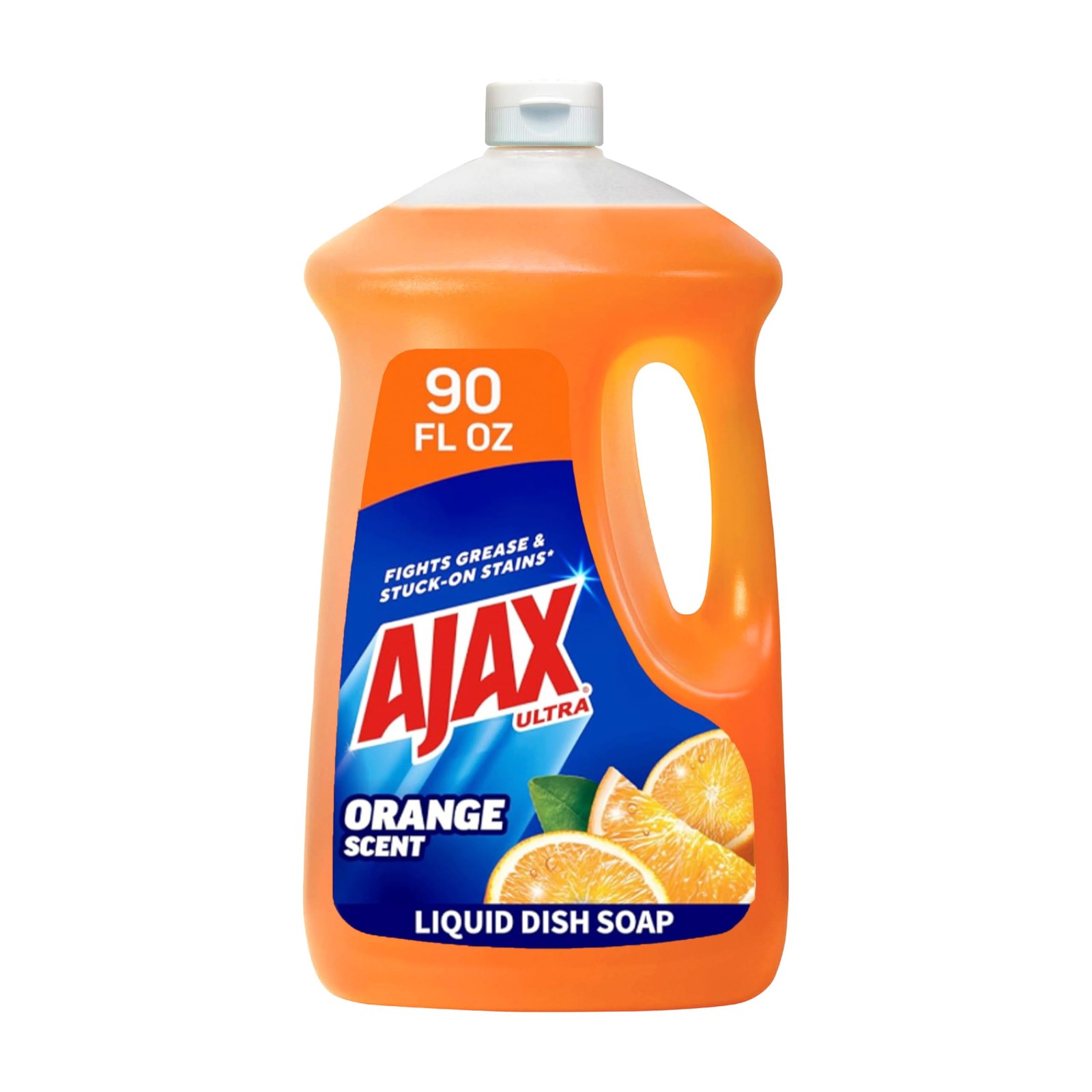 Ultra Liquid Dish Soap Orange Scent, Triple Action, 90 fl oz Bottle