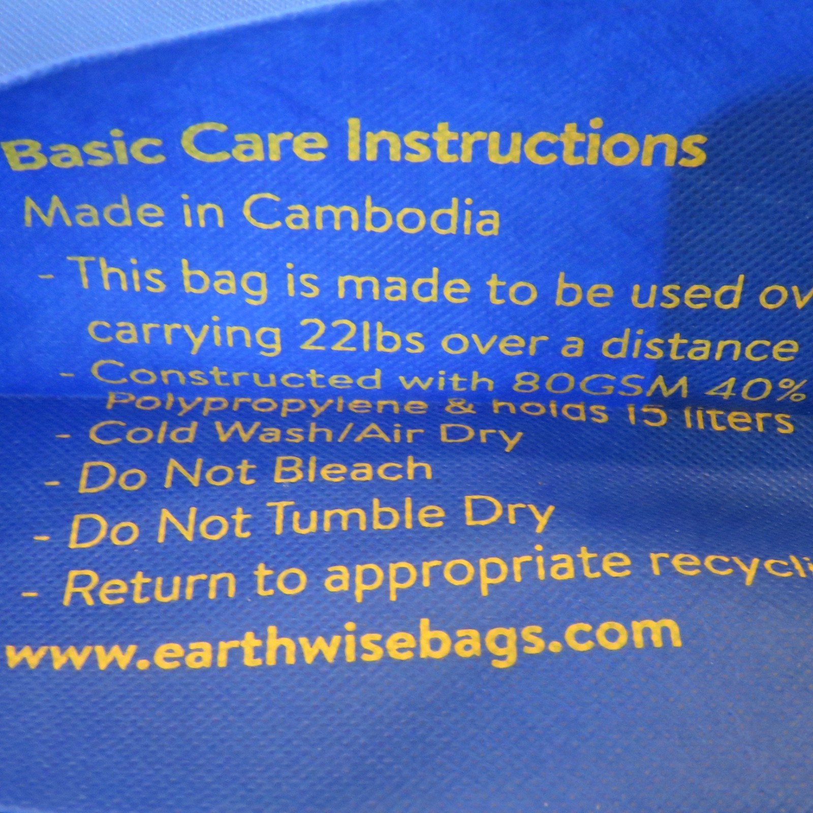 Lot 10 NEW NWOT Walmart Reusable XLarge Tote Bags abt. 18″ L x 17 “T x 7” D
