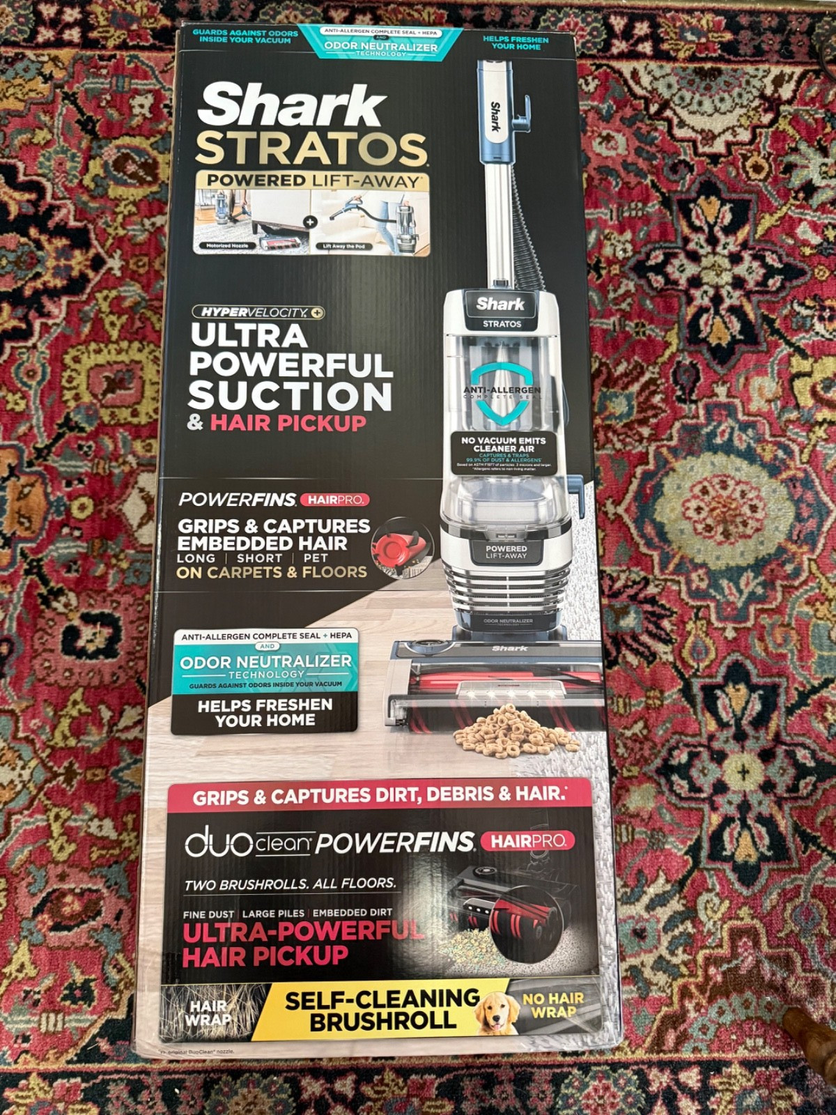Shark Stratos TruePet Powered Lift-Away Upright Vacuum Cleaner – AZ3002