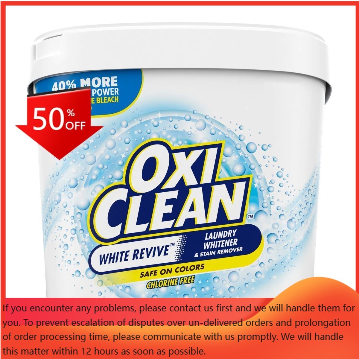 OxiClean White Revive Laundry Whitener and Stain Remover Powder – 5lbs