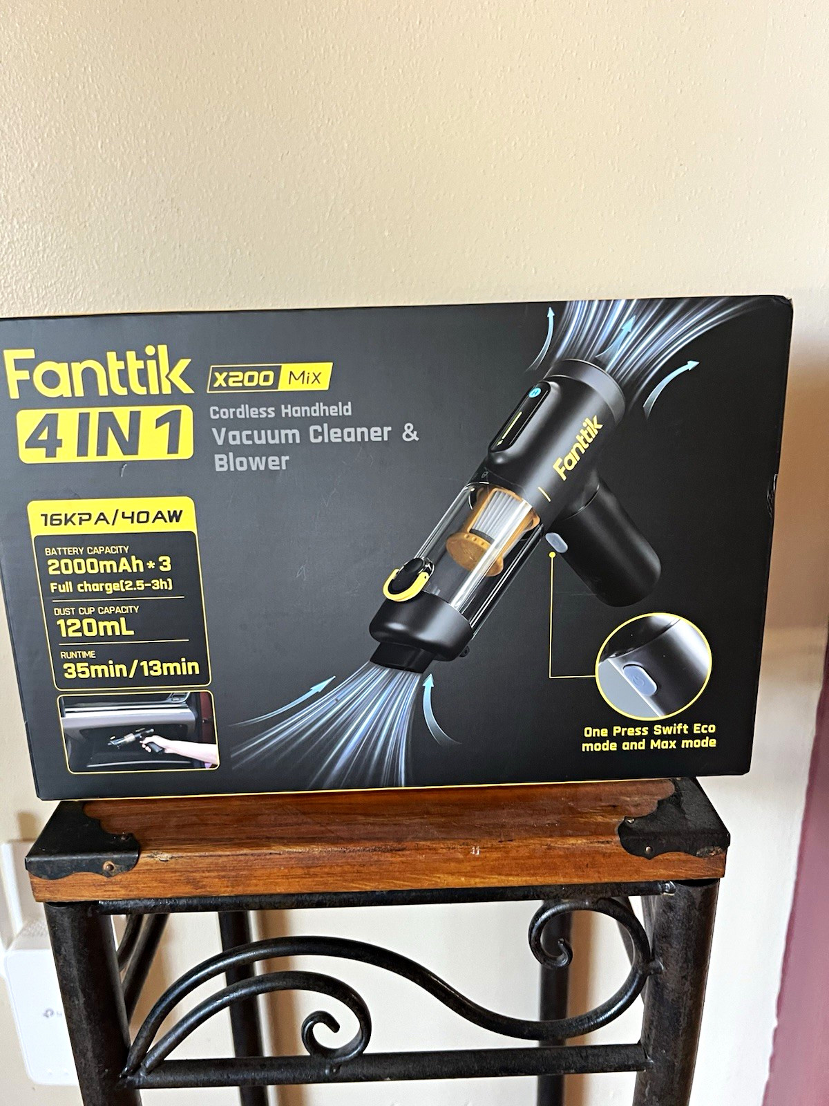 Fanttik X200 Mix Cordless Handheld Bagless Vacuum & Blower, 120mL, 35min