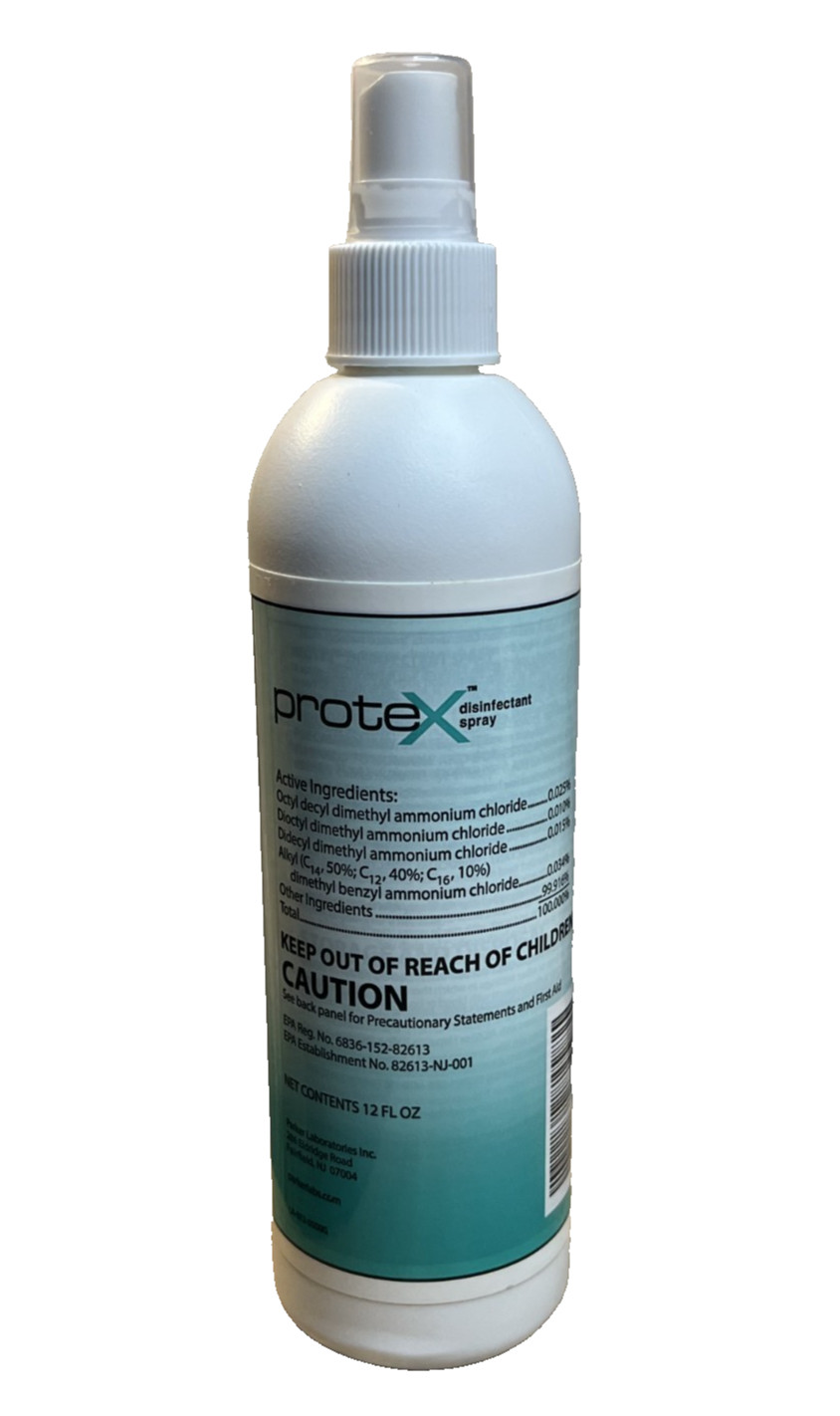 Parker PROTEX One-Step Ultrasound Surface Disinfectant Spray Pump 12oz EXP 04/24