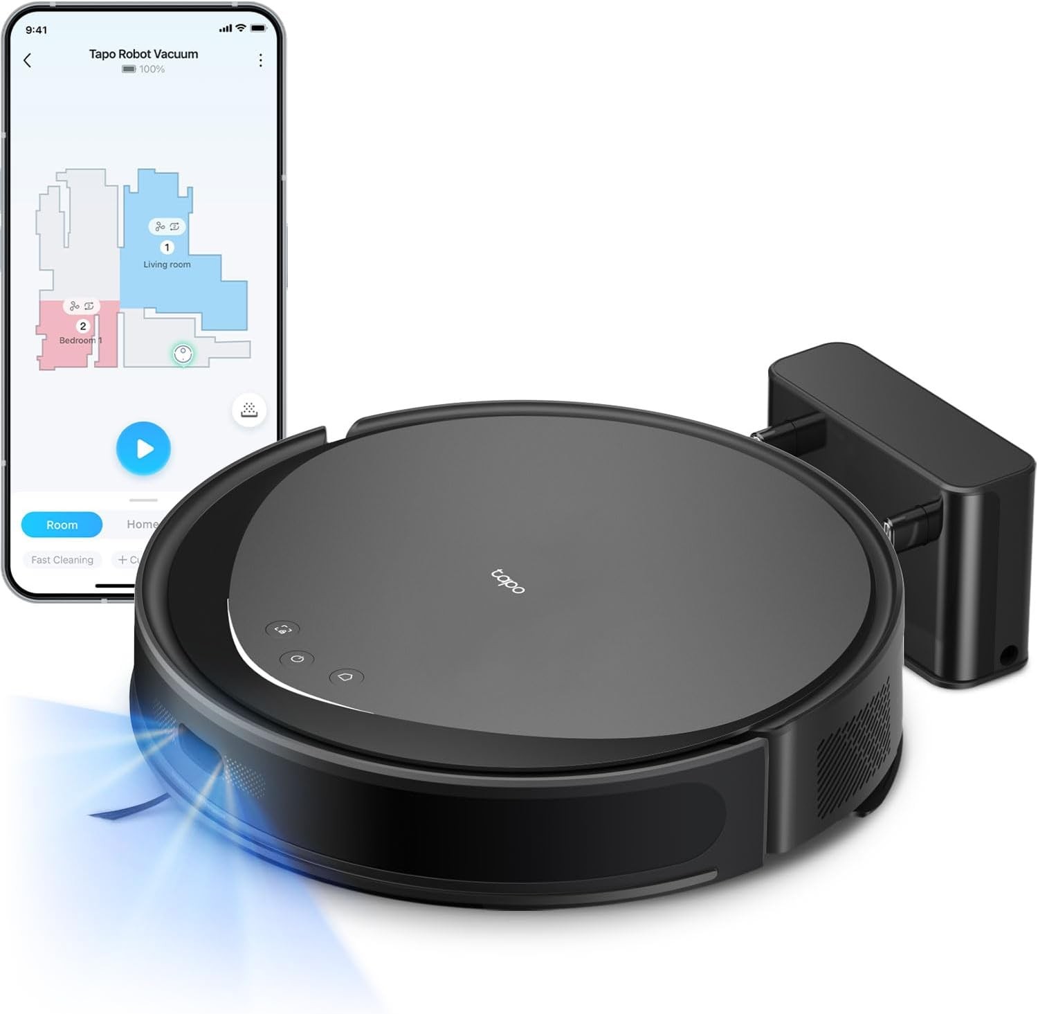 6000Pa Robot Vacuum Mop 3.5L Self Empty Station LiDAR 180min APP Remote Control