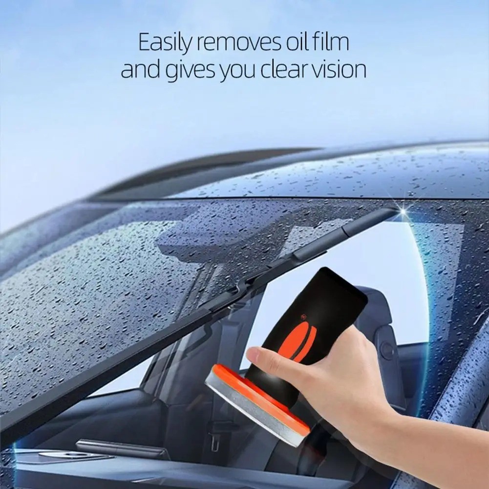 100g Car Windshield Oil Film Remover Glass Cleaner Anti Fog Rain Repellent Brush