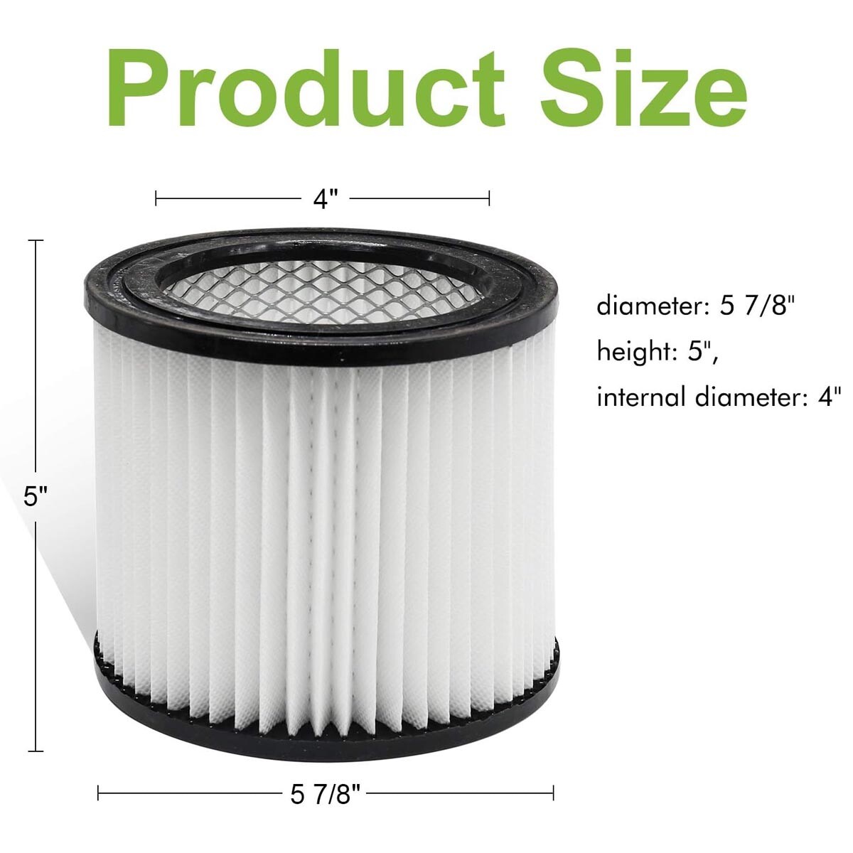 For Shop-Vac 903-98 Hangup Wet/Dry Vacuum Cartridge Filter (2 Pack)