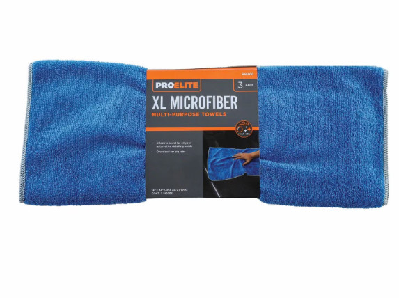 ProElite Microfiber Super Shine Cleaning Towels 3 Piece