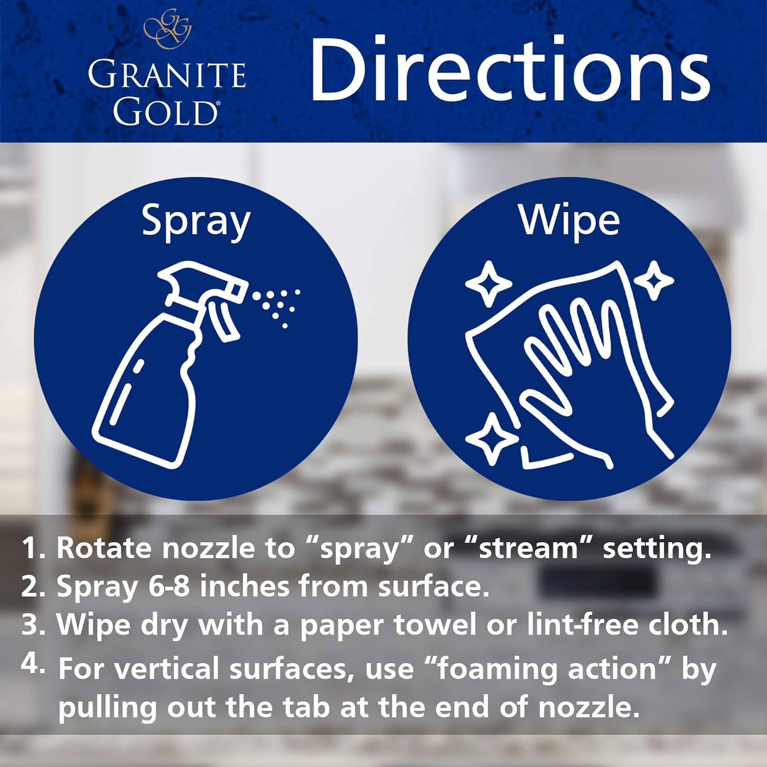 Daily Cleaner for Granite, Marble & Other Natural Stone & Quartz Surfaces, 32…
