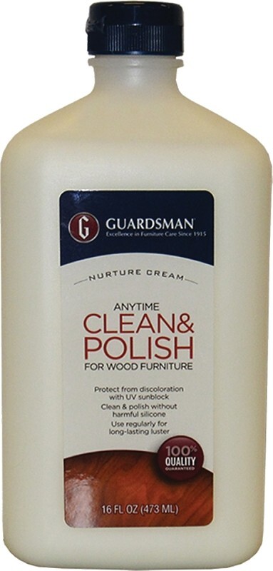 NEW GUARDSMAN 461500 Furniture CLEAN & Polish, 16 oz Bottle 6821391