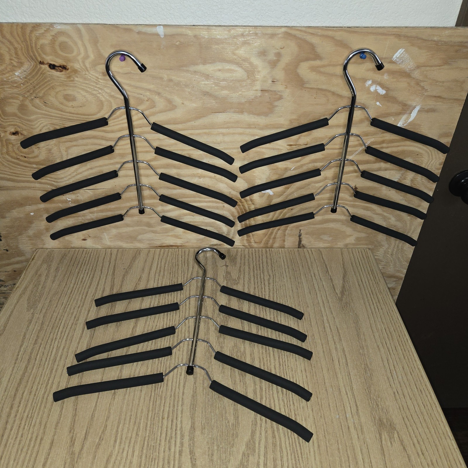 3 Pack 5-In-1 Multi-Layer Clothes Hanger Blouse Tree Shirt Hangers for Closet