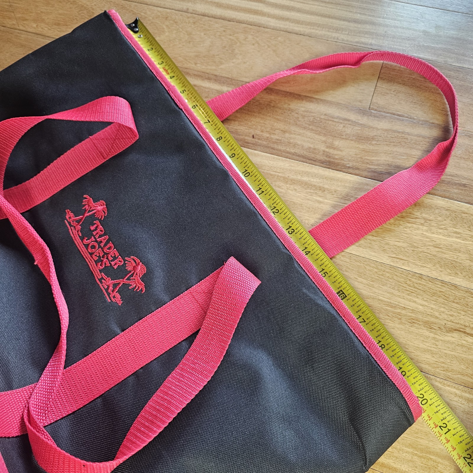 Trader Joe’s Tote Reusable Cooler Bag black and white