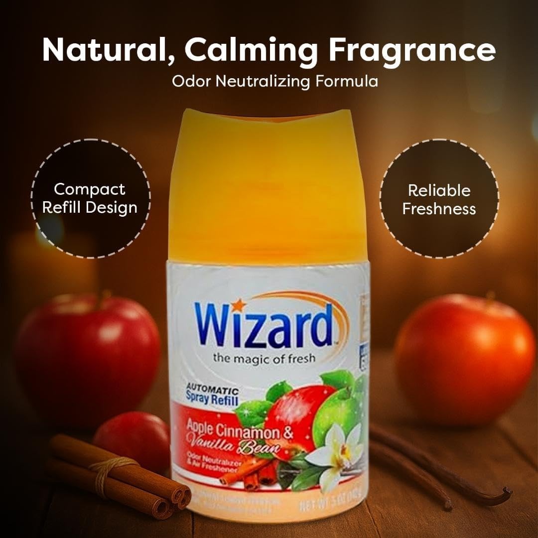 12 WIZARD AUTOMATIC SPRAY REFILLS – 5 oz – VARIETY PACK (12 Different Scents)