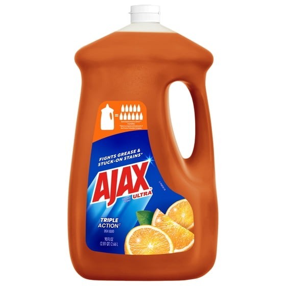 2pk Ajax Ultra Triple Action, Dishwashing Liquid Dish Soap, Orange 90 fl oz