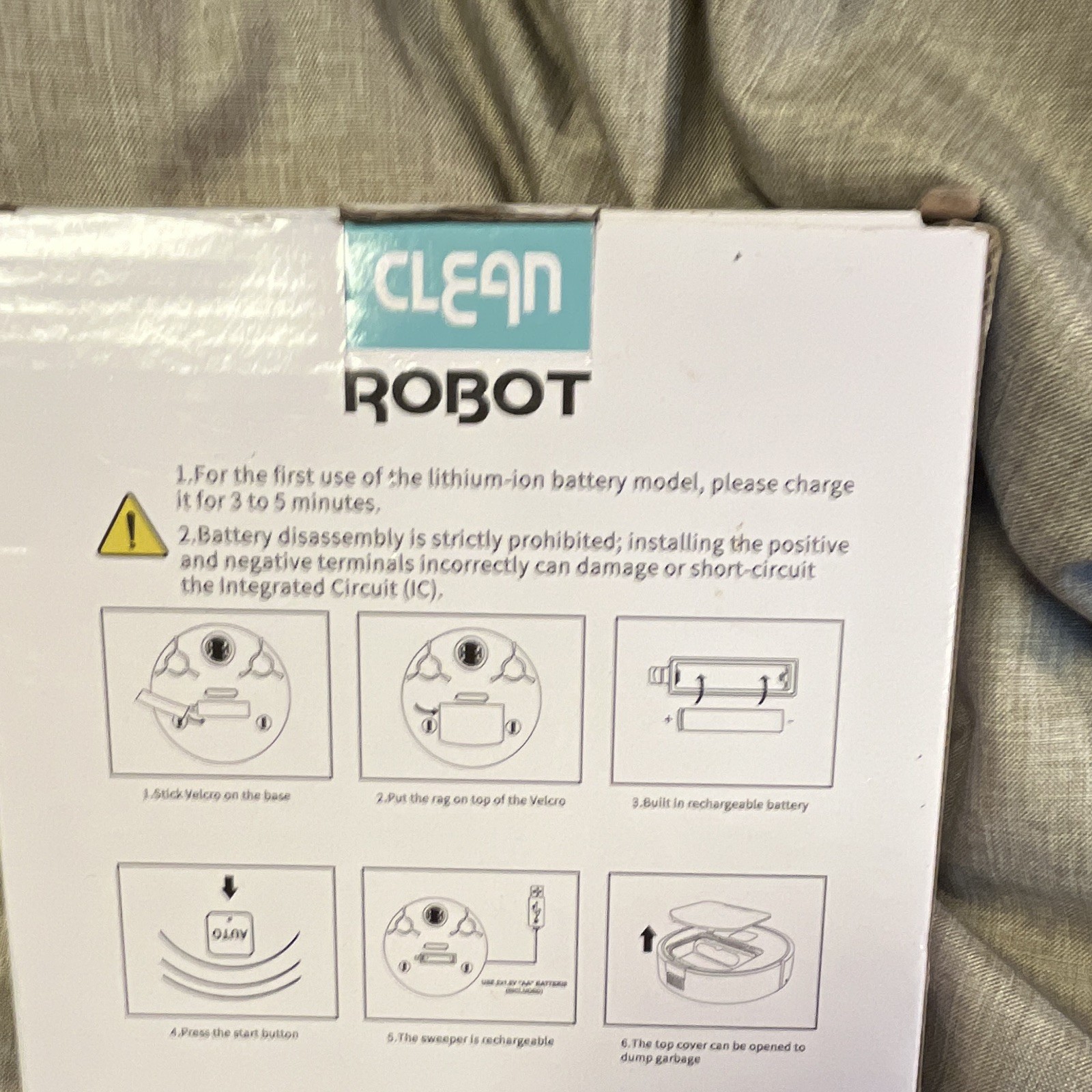 Smart Life XFx012 Robotic Vacuum Cleaner Cordless Rechargeable USB Brushes White