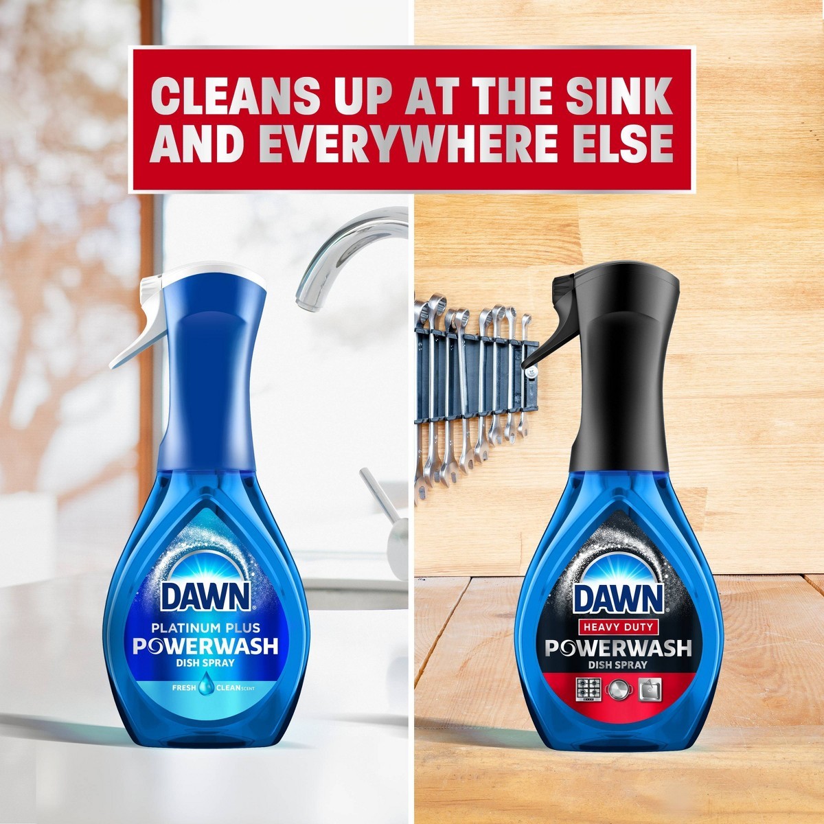 16 fl oz Heavy Duty Dish Spray Powerwash Formula Kitchen Washing‑Up Supply