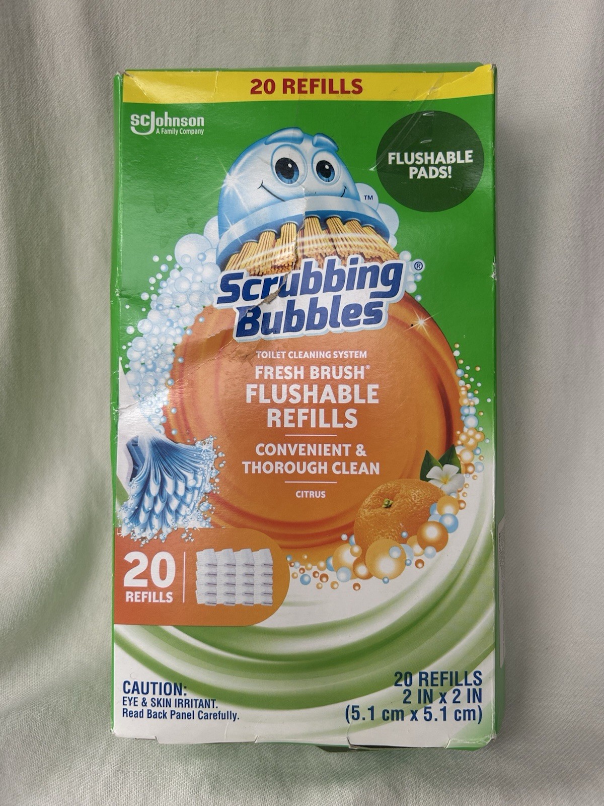 Scrubbing Bubbles Toilet Fresh Brush Flushable Refills, 20 Count