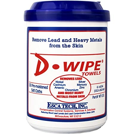 D-Lead Wipe 6″ x6.5″ Towel – 150 towels/canister – WT-151 Esca-Tech