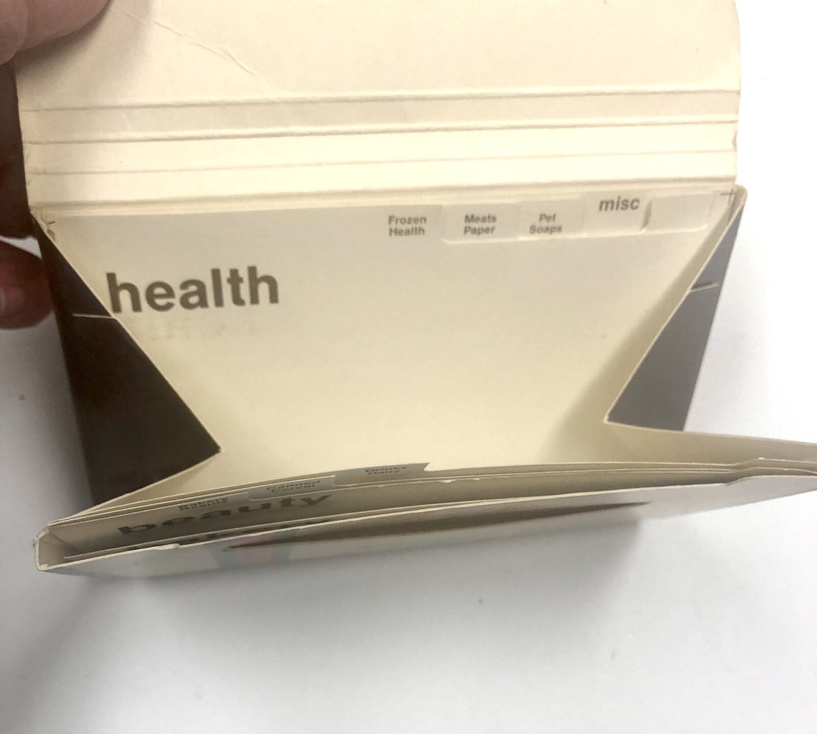 Coupon Organizer Sleeve Pocket Holder Paper Storage Wallet Nostalgia Retro 70/80
