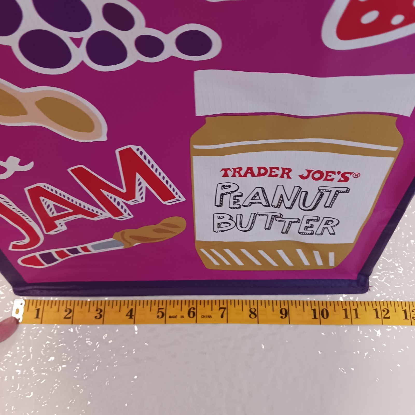 Trader Joe’s PB&J/Mac & Cheese Reusable Shopping Tote, Collectible Eco Fun! 😁