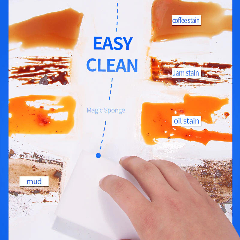 High Density Sponge Eraser Melamine Cleaner Upgraded Version Double Compressed