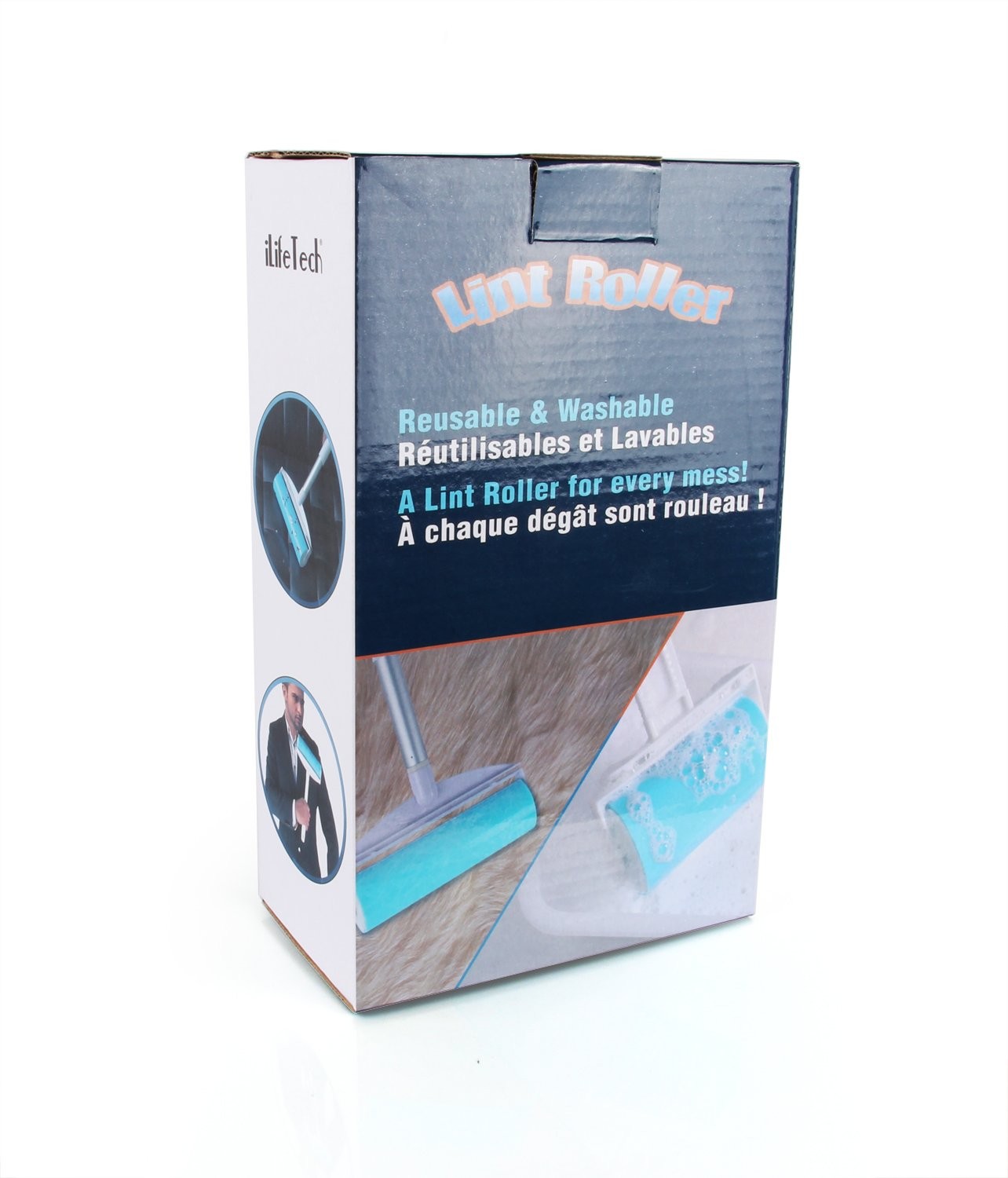 iLifeTech Lint Roller Resuable Dog Cat Hair Remover 8 Inches Wide Large Set