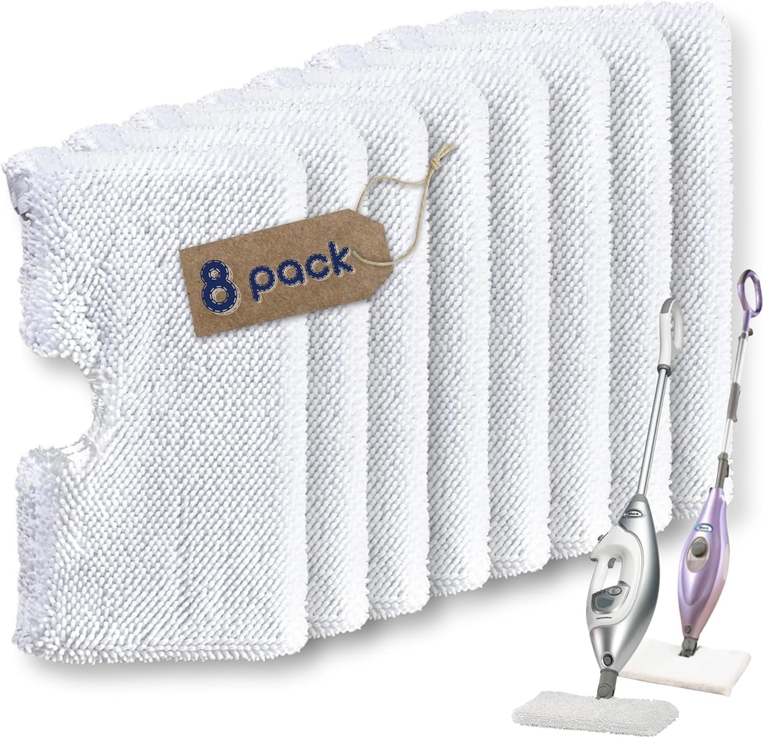 Flammi Steam Pocket Mop Replacement Pads for Shark S3500 Series S3501 S3601 S355
