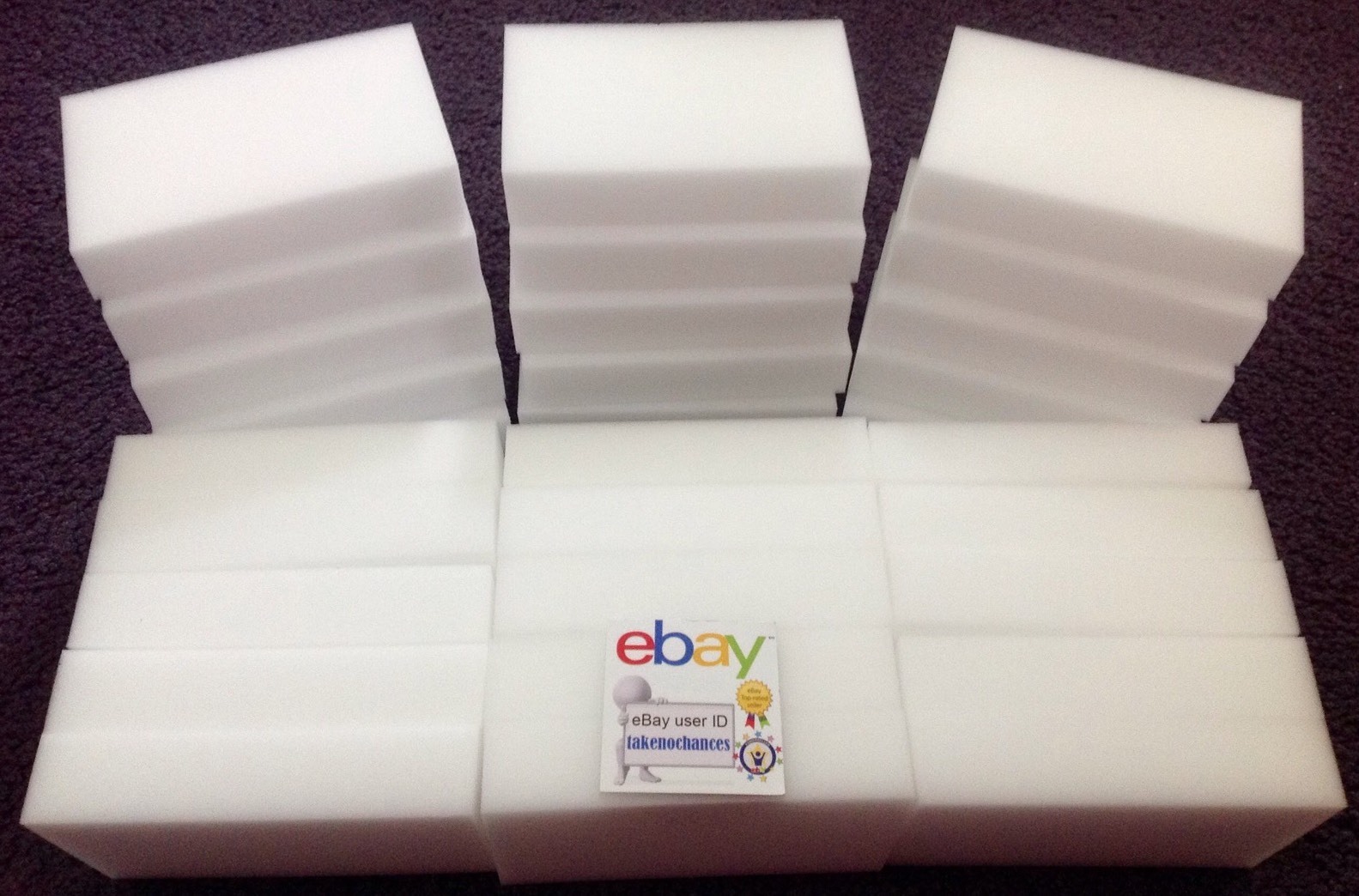 30 PREMIUM Grade Melamine Sponge Eraser BULK PACK 3/4″ Works Like Magic!