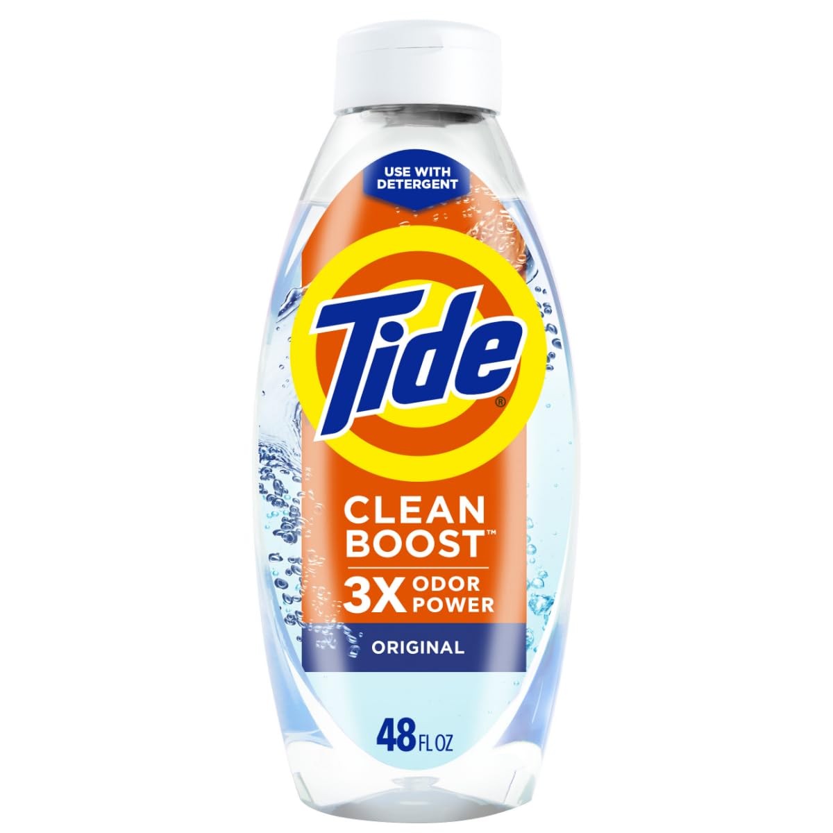 Tide Deep Cleansing Fabric Rinse with 3X Odor 48 Fl Oz (Pack of 1), ash