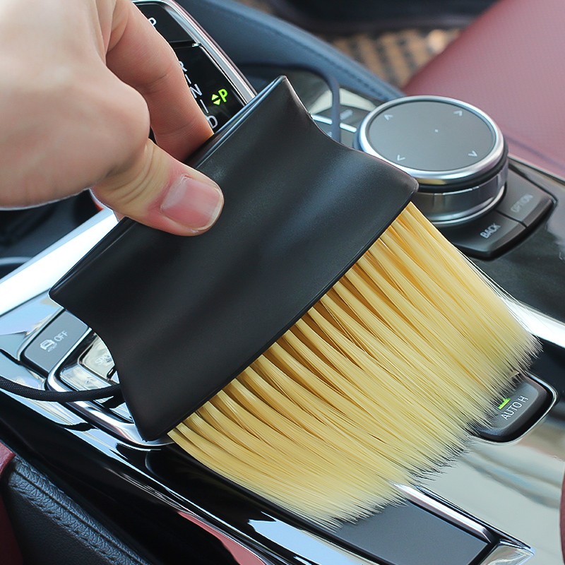 Soft bristle brush for cleaning car interior crevices and air vents NEW