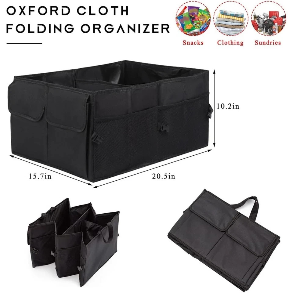 Car Trunk Backseat Organizer Waterproof Oxford Cloth Trunk Storage Organizer
