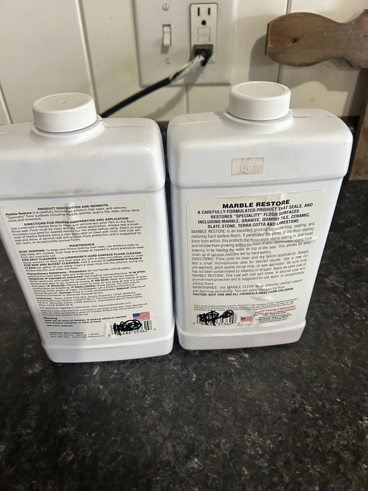 2-pack Lundmark Marble Restore Granite STONE Penatrating Sealer Restorer 32 OZ