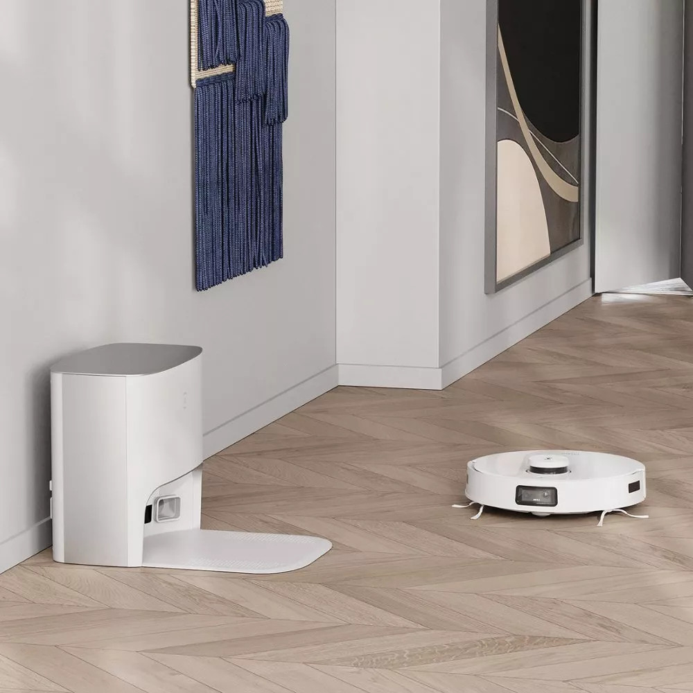 ECOVACS DEEBOT T10 PLUS Vacuum and Mop Robot with Auto-Empty Station – White